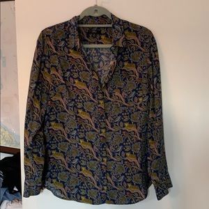 J crew silk blouse